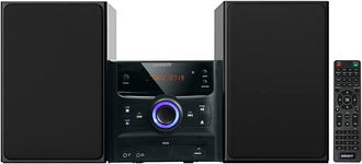 Wiscent Zestaw Wieża Stereo HiFi Bluetooth Radio Odtwarza CD USB-MP3 Pilot
