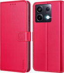 Ganbary Etui do Xiaomi Redmi Note 13 Pro 5G (nie dla 4G) PocoX6 5G Czerwony