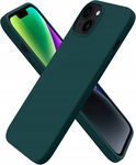 ORNARTO Etui Kompatybilne iPhone 14 6,1" Silikon Cienkie Ochronne Oliwkowe