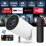 PROJEKTOR RZUTNIK ANDROID 13 TV WIFI FULL HD SMART OBROTOWY NETFLIX