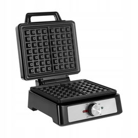 GOFROWNICA na 2 DUŻE CHRUPIĄCE GOFRY 1600W inox nieprzywierająca powłoka