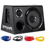 MOCNA SKRZYNIA TUBA BASOWA SUBWOOFER AKTYWNY KABLE PEIYING 500W KABLE