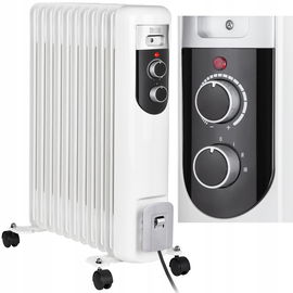 Grzejnik olejowy 11 żeberek na GĘSTY olej 2500W żeberkowy elektryczn