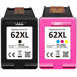 2x Tusz do HP 62 XL envy 5640 7640 czarny + kolor