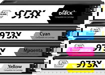 4x Tusze do HP 973x XL 452dw 477dn 477dw 477dwt