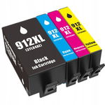 4x Tusze do HP 912 XL OfficeJet 8010 8020 zestaw