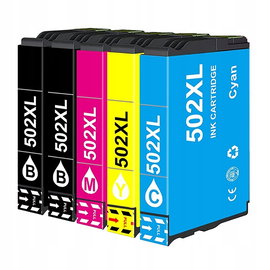 5x Tusz do EPSON 502 XL XP5100 XP5150 WF2800DWF