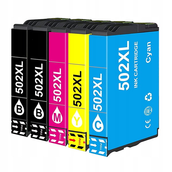 5x Tusz do EPSON 502 XL XP5100 XP5150 WF2800DWF