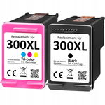 2 x Tusz do HP 300 XL F2480 4640 czarny + kolor