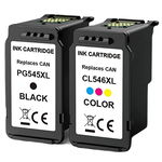 2x Tusz do CANON PG-545 + CL-546 XL czarny kolor