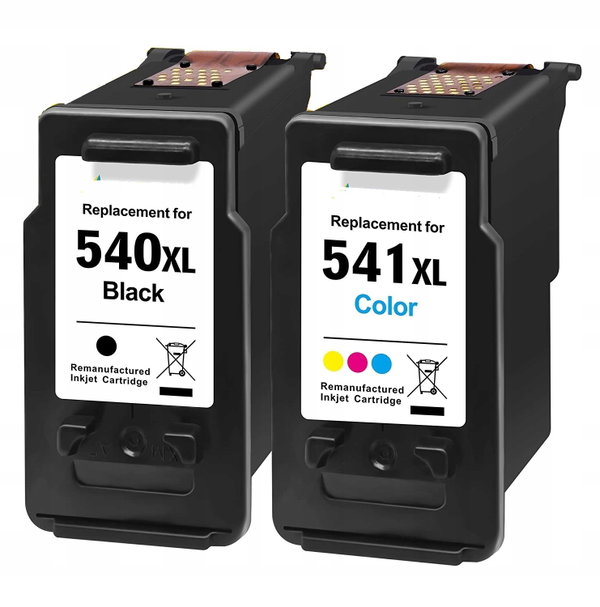 2x Tusz do CANON PG-540 + CL-541 XL czarny + kolor