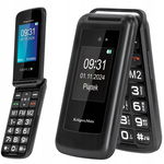 TELEFON DLA SENIORA KLAPKA 2 EKRANY GŁOŚNY SOS 4G