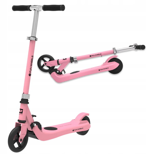 HULAJNOGA ELEKTRYCZNA dla dzieci SKŁADANA 12KM/H 50KG 6KM PINK