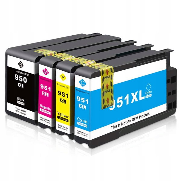 4x TUSZ DO HP 950 / 951 XL 8600 8610 8620 276dw
