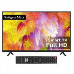 Telewizor 40" FHD Kruger&Matz smart TV Netflix DVB-T2/S2 H.265 Hevc
