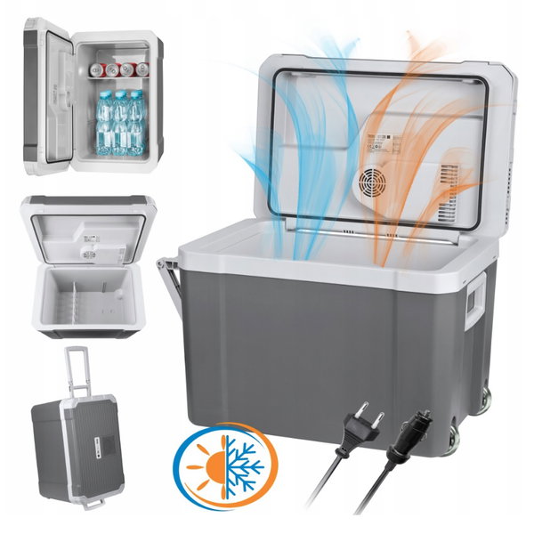LODÓWKA SAMOCHODOWA TURYSTYCZNA Z FUNKCJĄ GRZANIA 12V 230V XXL 35L