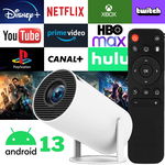 PROJEKTOR RZUTNIK PRZENOŚNY SMART TV 4K ANDROID 13 WIFI BT HDMI GŁOŚNIK