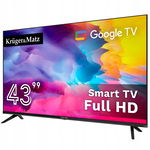 Telewizor 43" FHD Google TV WiFi DVB-T2 H.265 HEVC Kruger&Matz