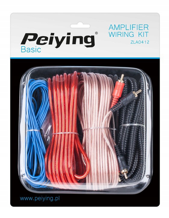 ZESTAW KABLI CAR AUDIO DO WZMACNIACZA PEIYING 700W