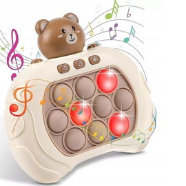 POP IT ELEKTRONICZNA GRA ZRĘCZNOŚCIOWA ANTYSTRESOWA POPIT MIŚ + BATERIE