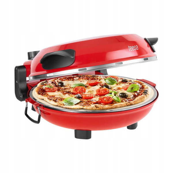 Piec do pizzy SUPREME + CERAMICZNY KAMIEŃ 400°C 1200W okienko 2 łopatki