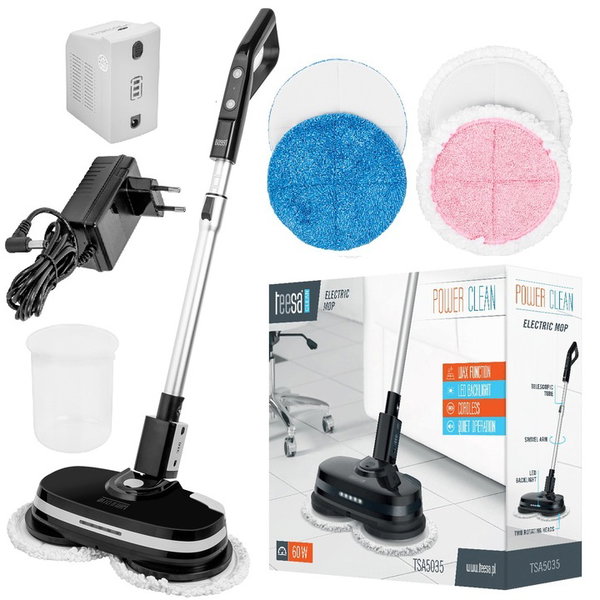 Mop elektryczny Teesa POWER CLEAN zbiornik LED