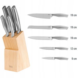 NOŻE KUCHENNYCH W BLOKU 5 SZTUK