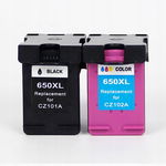 2x Tusze do HP 650XL 1515 2515 2645 3515 3545 4515