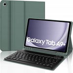 Etui QWERTY do Samsung Tab A9 Plus 11", ciemnozielone brak klawiatury