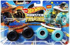 HOT WHEELS MONSTER TRUCKS 2-pack DEMOLITION DOUBLES SNEAKERHEAD HWN51