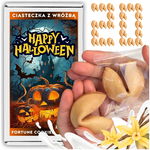 Ciasteczka z wróżbą Halloween dla gości chińskie ciasteczka magia losu 20