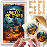 CIASTECZKA Z WRÓŻBĄ Halloween Magia Przeznaczenia Idealne na Imprezę 50 szt