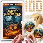 Ciasteczka z Wróżbą Magia Losu Podziękowania zabawa na Halloween 100 sztuk