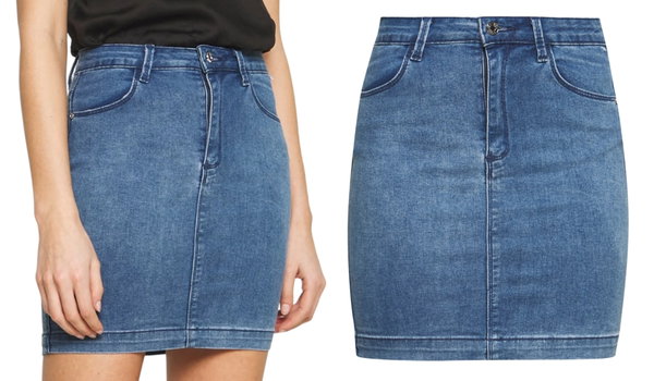 23T Missguided spódnica jeans mini 38 M