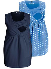 143T Bonprix komplet tunika bluzka ciążowa do karmienia 48/50 4XL/5XL