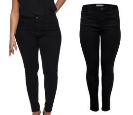 1Z Only Carmakoma Caraugusta spodnie skinny fit jeans wysoki stan 46 3XL