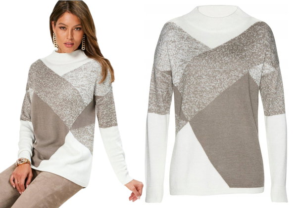 1Z Bonprix Selection Premium sweter 5% kaszmir 52/54 6XL/7XL
