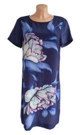 Monsoon sukienka tunika jedwab 100% silk 40