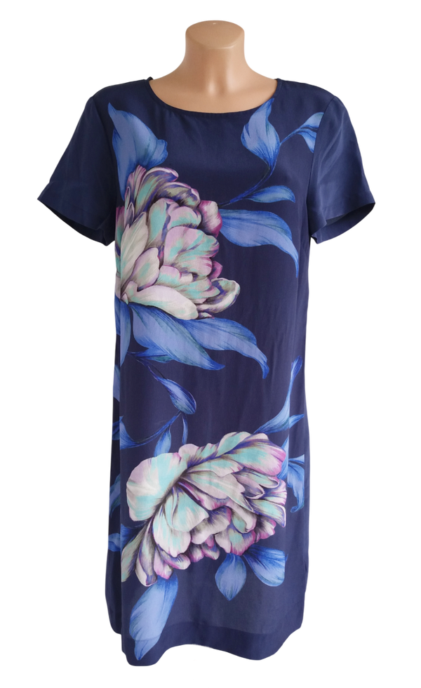 1Z Monsoon sukienka tunika jedwab 100% silk 40