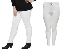 1Z Only Carmakoma spodnie damskie rurki skinny z wysokim stanem W48 L32