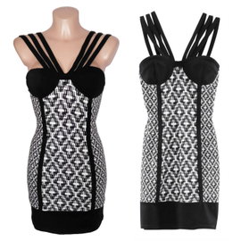 25T H&M Fashion Against Aids vintage sukienka dopasowana mini 34 XS