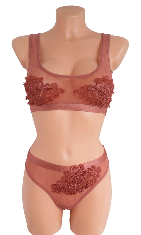 59T Topshop komplet bielizny biustonosz + stringi 40