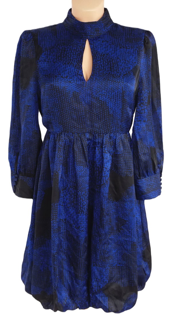 26T Warehouse sukienka koktajlowa mini 100% silk jedwab 38 M