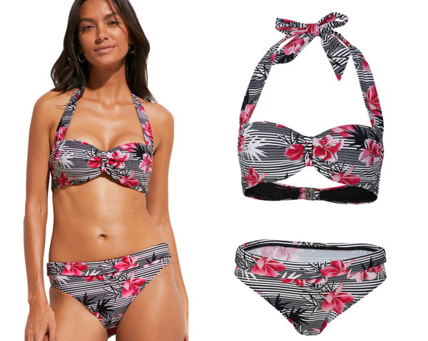 6T Bonprix bikini komplet strój kostium kąpielowy dwuczęściowy 40 80D