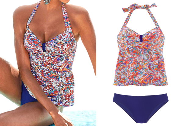36T Venice Beach tankini komplet strój kostium kąpielowy dwuczęściowy 42B