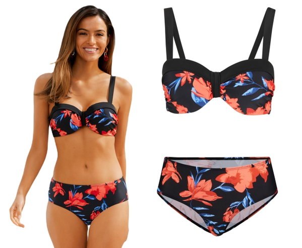 19T Bonprix bikini komplet strój kostium kąpielowy dwuczęściowy 42 80B