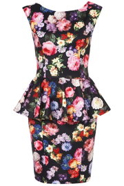 19T Topshop sukienka z baskinką w kwiaty mini S / 36