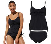 53T Bonprix tankini komplet strój kostium kąpielowy dwuczęściowy 48 95F