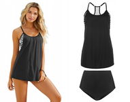 126T Bonprix tankini komplet strój kostium kąpielowy dwuczęściowy 42