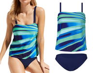 119T Bonprix tankini komplet strój kostium kąpielowy dwuczęściowy 48